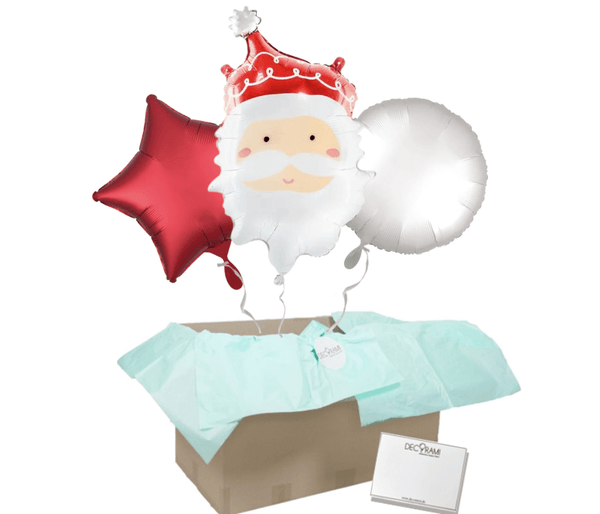 Heliumballon-Geschenk "Weihnachtsmann" - DECORAMI